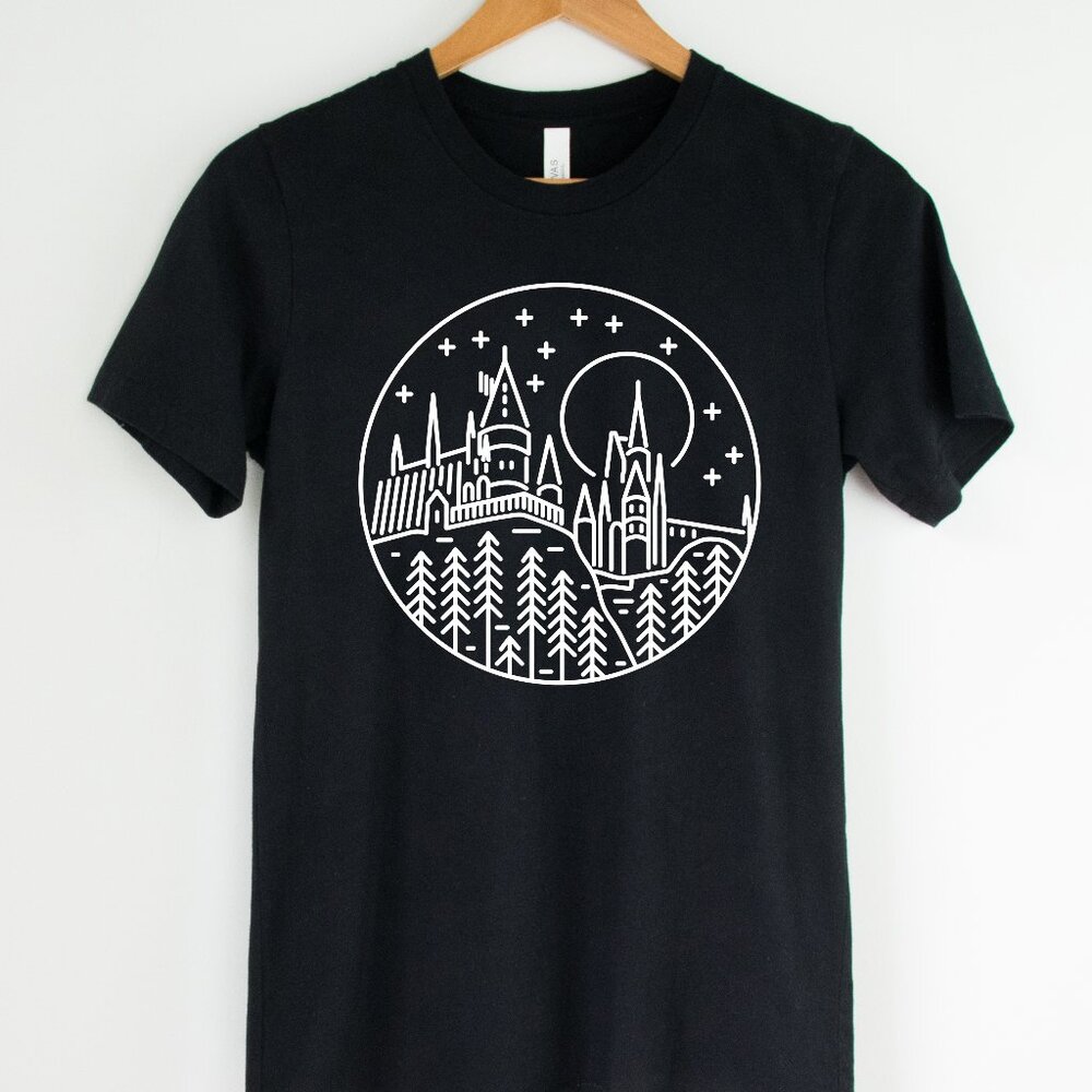 Castle Nerd Shirt Vacation Reading Lover Tee Unisex Handmade